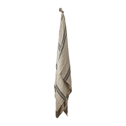 Bordsduk Randig - Natur/svart - 220 x 130 cm - www.frokenfraken.se