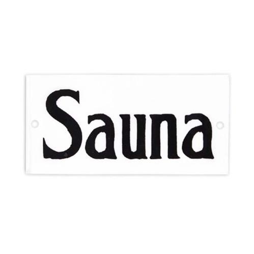 Skylt Sauna - 9 x 4,5 cm - www.frokenfraken.se