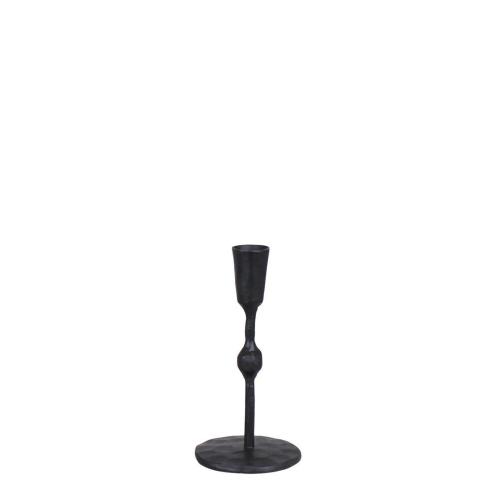 Ljusstake Frank Låg - Svart - Ø8 x H17 cm - www.frokenfraken.se