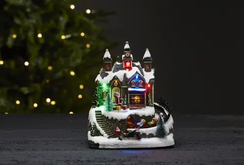 Lysande julby med ett tåg - 22 cm - www.frokenfraken.se