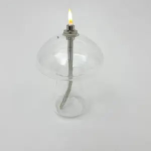 Oljelampa M - Glas - Mushroom - Ø11 x 14 cm - www.frokenfraken.se