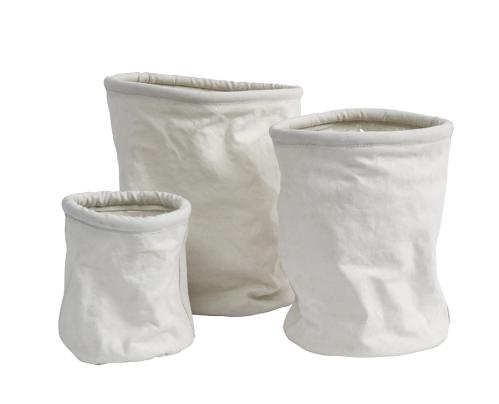 Krukor/Korgar - Canvas - white - 3st - www.frokenfraken.se