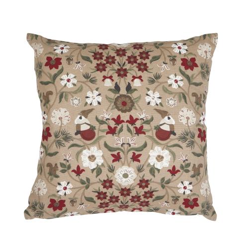 Kuddfodral - JULEFRID - RÖD - 45 X 45 CM - www.frokenfraken.se