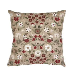 Kuddfodral - JULEFRID - RÖD - 45 X 45 CM - www.frokenfraken.se