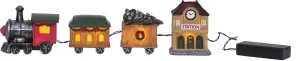 Ljusslinga - Tåg med tågstation - 8 cm - www.frokenfraken.se