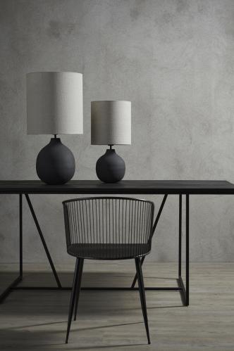 Matbord - Med svart träskiva - 200 x 100 x 75 cm - www.frokenfraken.se