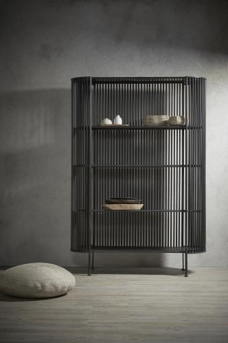 Hylla - Svart - 127 x 41 x 180 cm - www.frokenfraken.se