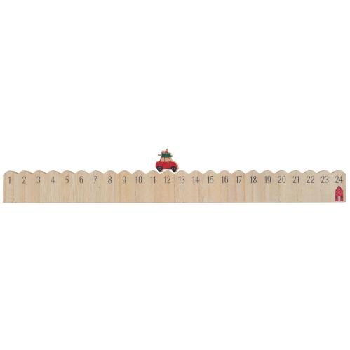 Julkalender 1-24 - Kör bil till rätt datum - 50 cm - www.frokenfraken.se