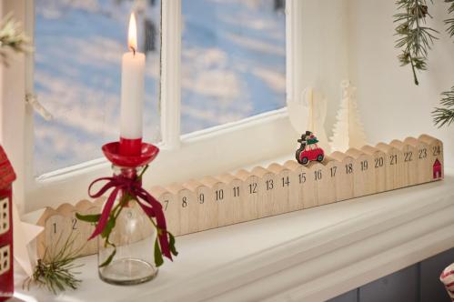 Julkalender 1-24 - Kör bil till rätt datum - 50 cm - www.frokenfraken.se
