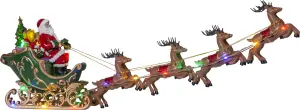 Tomte med renar - Lysande - 17 cm - www.frokenfraken.se