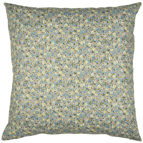 Kuddfodral - Blommigt - Turkos - 60 cm - www.frokenfraken.se