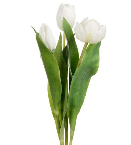 Tulpaner - 3-pack - Vita - 36cm - www.frokenfraken.se
