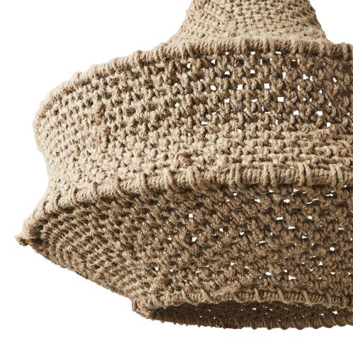 Lampskärm - Natur - Ø50 x 45/55 cm - www.frokenfraken.se