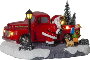 Tomte med pickup - 12 cm - www.frokenfraken.se