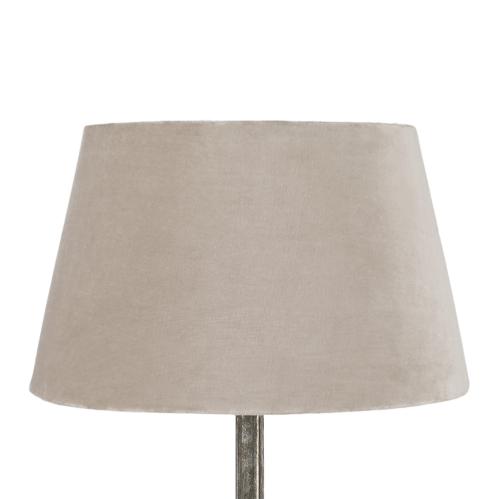 Lampskärm - Sammet Beige Ljusrosa - Ø:15/20cm - www.frokenfraken.se