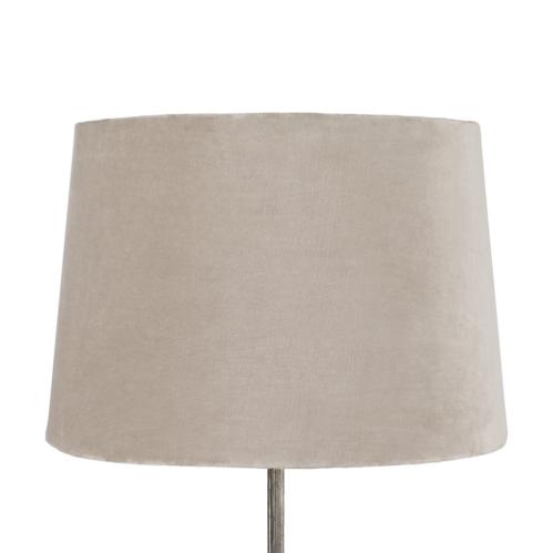 Lampskärm - Sammet Beige Ljusrosa - Ø:30/35cm - www.frokenfraken.se