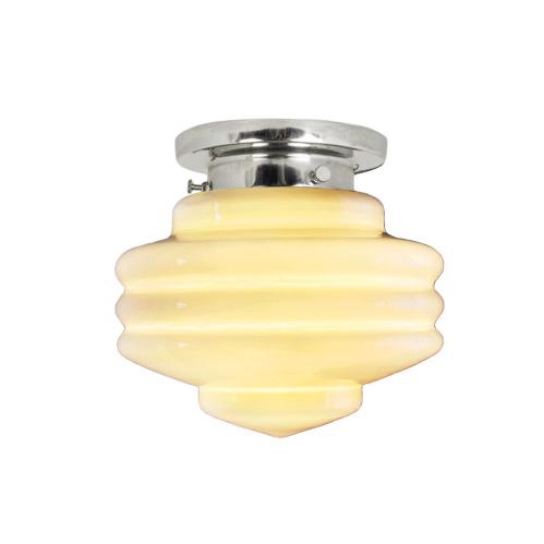 Badrumslampa - Taklampa - Valter - Vit/Silver - Ø20 x H21 cm - www.frokenfraken.se