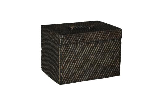 AMAZON rect box w lid deep brown - www.frokenfraken.se