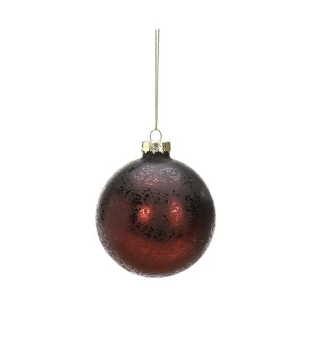 Julgranskulor - Burgundy - 6 st - 8 cm - www.frokenfraken.se