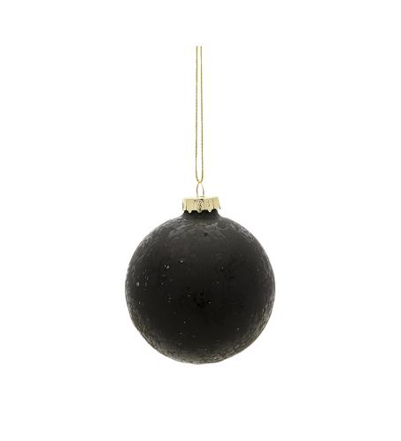 Julgranskulor - Svart - 6 st - 8 cm - www.frokenfraken.se