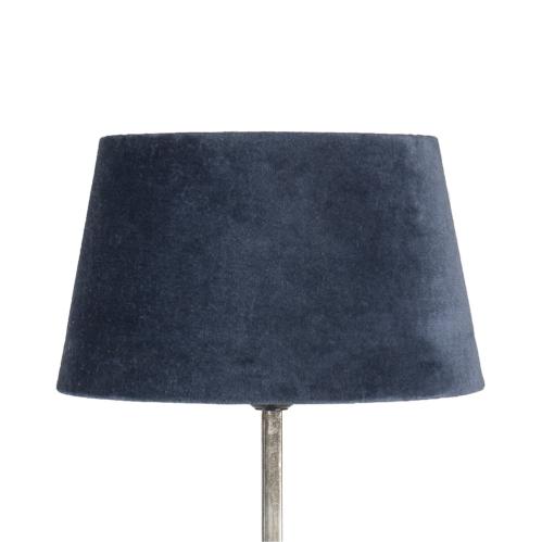 Lampskärm - Sammet Blå - Ø:20/26cm - www.frokenfraken.se