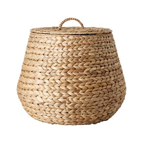 Korg med lock - 2 storlekar - Natur - Ø22/30 x 30 cm - www.frokenfraken.se