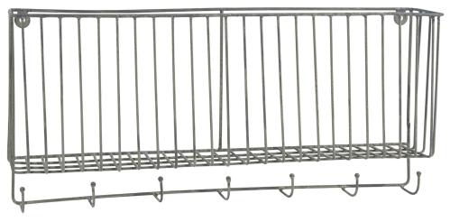 Väggkorg - Med 7 krokar - 50,5 cm - www.frokenfraken.se