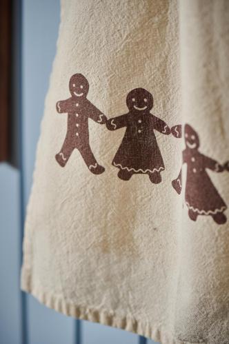 Kökshandduk - Pepparkakor - Brun - www.frokenfraken.se