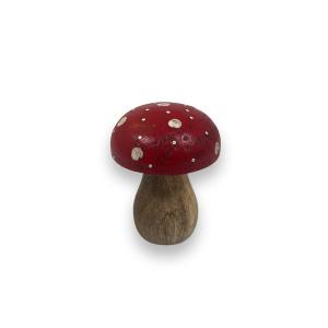 Flugsvamp - Trä - Röd - 7,5 x 6 cm - www.frokenfraken.se