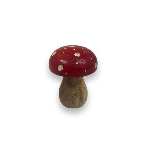 Flugsvamp - Trä - Röd - 7,5 x 6 cm - www.frokenfraken.se
