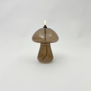 Oljelampa S - Mushroom - Brun - Ø8 x 10 cm - www.frokenfraken.se