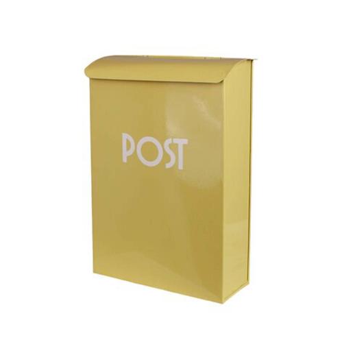 Postlåda Gul - 17 x 7,5 x 25 cm - www.frokenfraken.se
