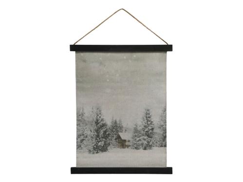 Tavla - Vinterskog - 50 x 40 cm - www.frokenfraken.se