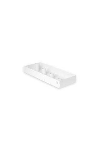 Bordsljusstake - SUND - 4 ljus magnet - Vit - 30 cm - www.frokenfraken.se