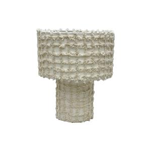 Bordslampa - Rutigt Tyg - Beige - 44 x 60 cm - www.frokenfraken.se