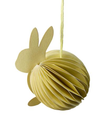 Hare - Påskpynt hängande Gul - Ø5 x 8 cm - www.frokenfraken.se