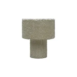 Bordslampa - Rutigt Tyg - Creme - 2-pack - 30 x 36 cm - www.frokenfraken.se