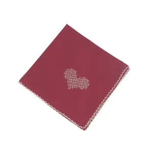 Tygservett - TYRA - RÖD - 45 X 45CM - 6 - pack - www.frokenfraken.se