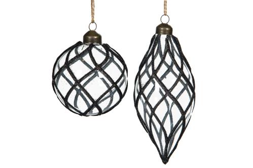 Julkula - Glas - 4-pack - 8 & 14 cm - www.frokenfraken.se