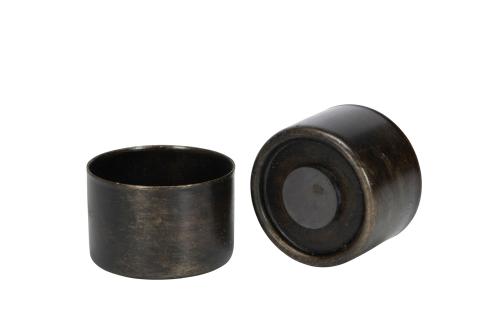 Ljushållare med magnet - värmeljus - Mörkbrun - 4 x 2,7 cm - www.frokenfraken.se