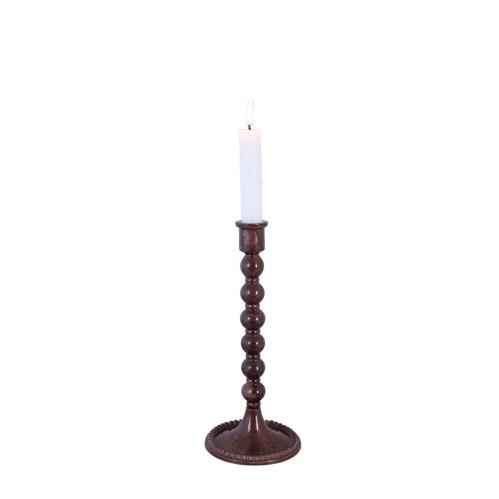 Ljusstake - Sigrid - Vinröd - Ø11 x H25 cm - www.frokenfraken.se