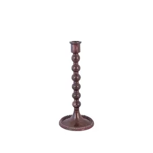 Ljusstake - Sigrid - Vinröd - Ø11 x H25 cm - www.frokenfraken.se