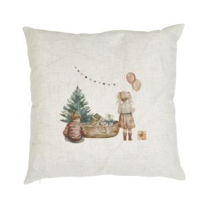 Kuddfodral - FRANS&LOVA - NATUR - 45 X 45 CM - www.frokenfraken.se