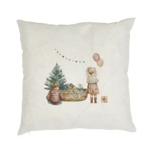Kuddfodral - FRANS&LOVA - NATUR - 45 X 45 CM - www.frokenfraken.se