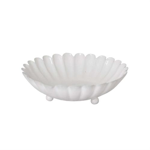 Skål Ingrid Antik Vit Stor - Ø 21,5 x 6 cm - www.frokenfraken.se