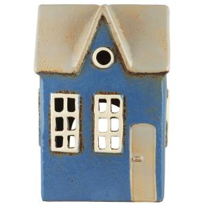 Ljuslykta - Hus - Nyhavn - Blått - 17 cm - www.frokenfraken.se