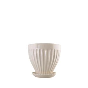 Kruka Anna 17 cm Krämvit - Ø17 x H15 cm - www.frokenfraken.se