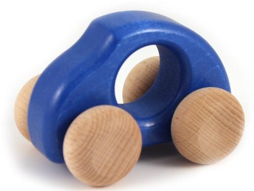 Bil - Bubbla Blå - 6cm - Ekologisk & Giftfri - www.frokenfraken.se