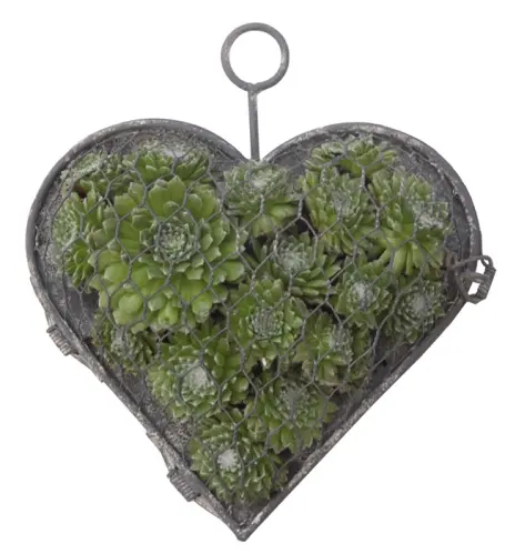 Hjärta - I Hönsnät - 25 x 25 cm - www.frokenfraken.se