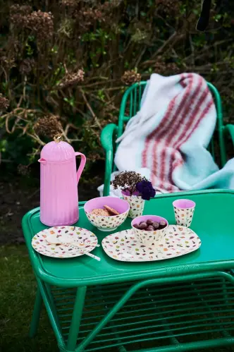 Termos - Rosa med guldfågel - 1L - www.frokenfraken.se